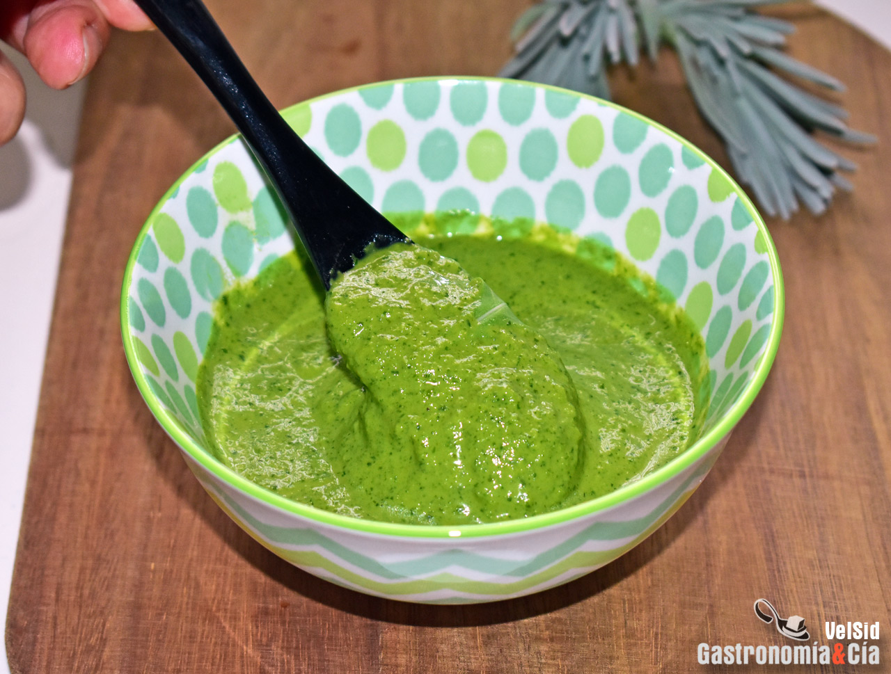 Salsa de rúcula y sésamo