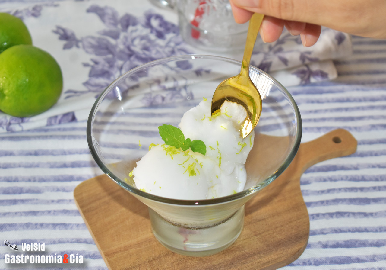 Sherbet de lima