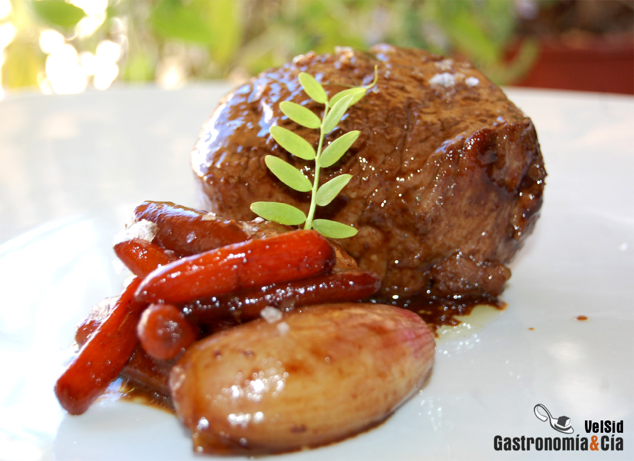 Receta de Solomillo glaseado con cerveza negra