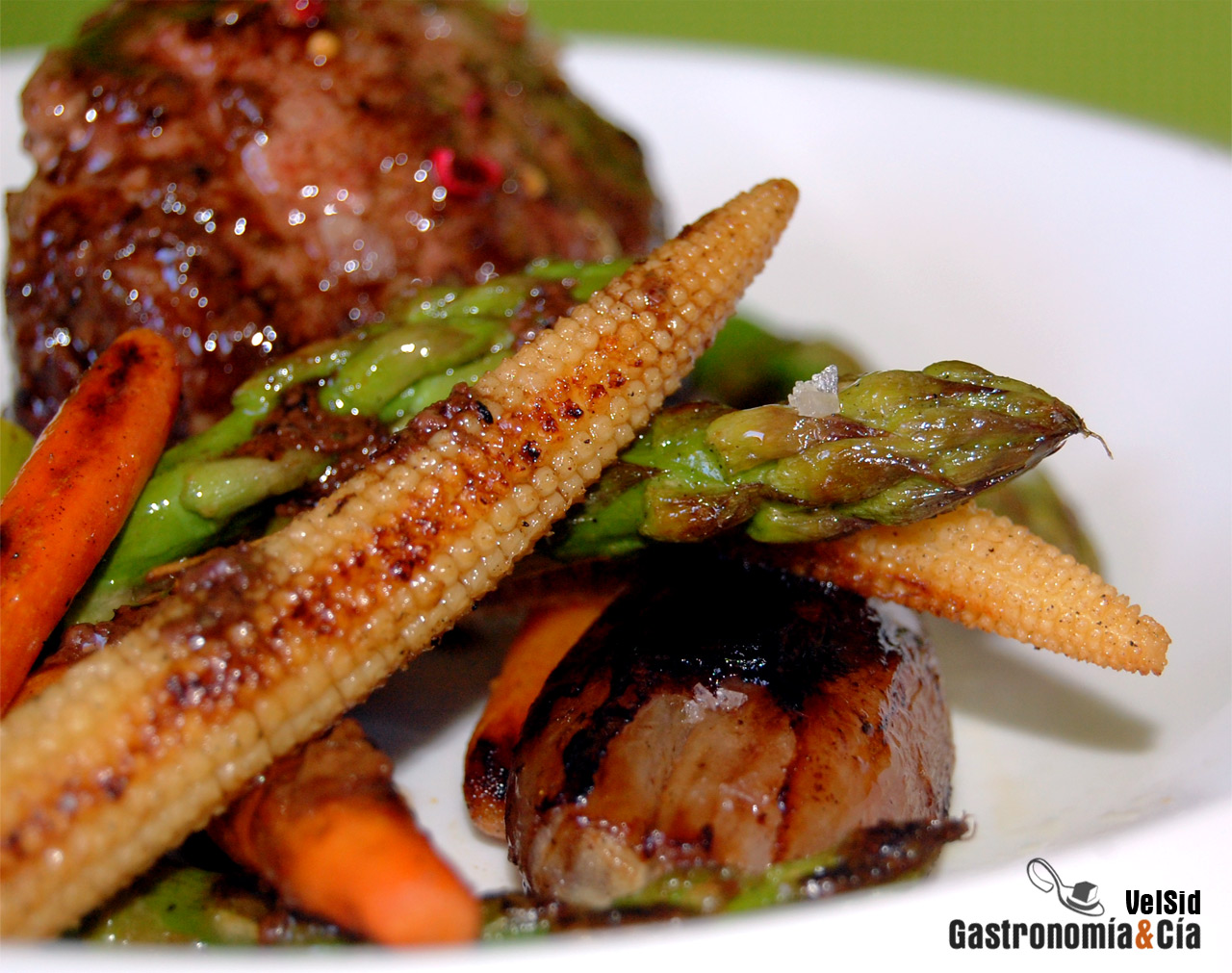 Receta de Solomillo con hortalizas 