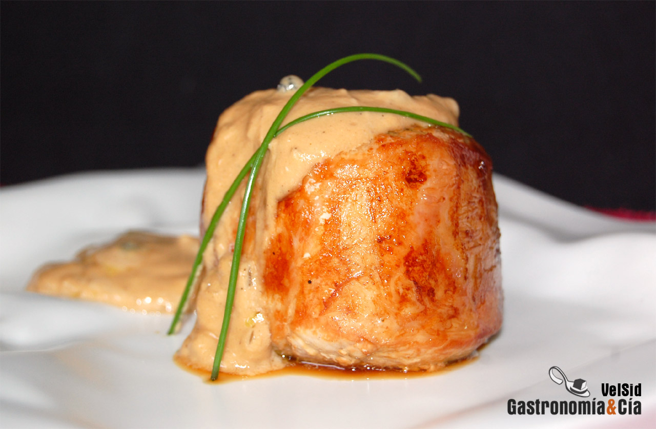 Solomillo con salsa a la pimienta