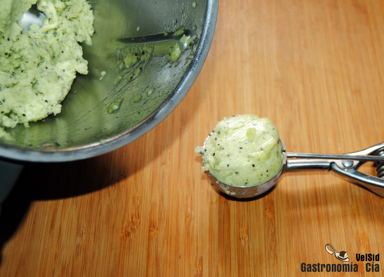 Sorbete de kiwi instantáneo