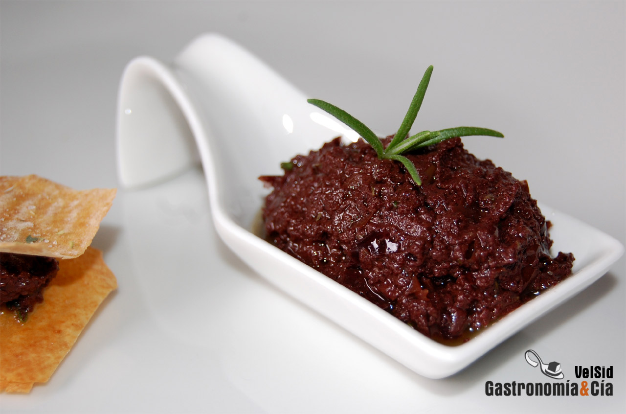 Tapenade, paté de aceitunas