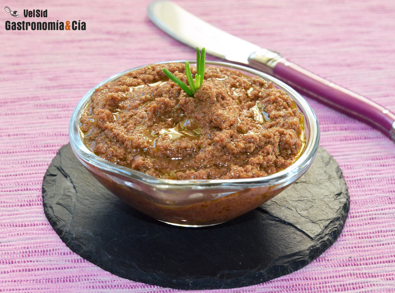 Receta de tapenade vegano
