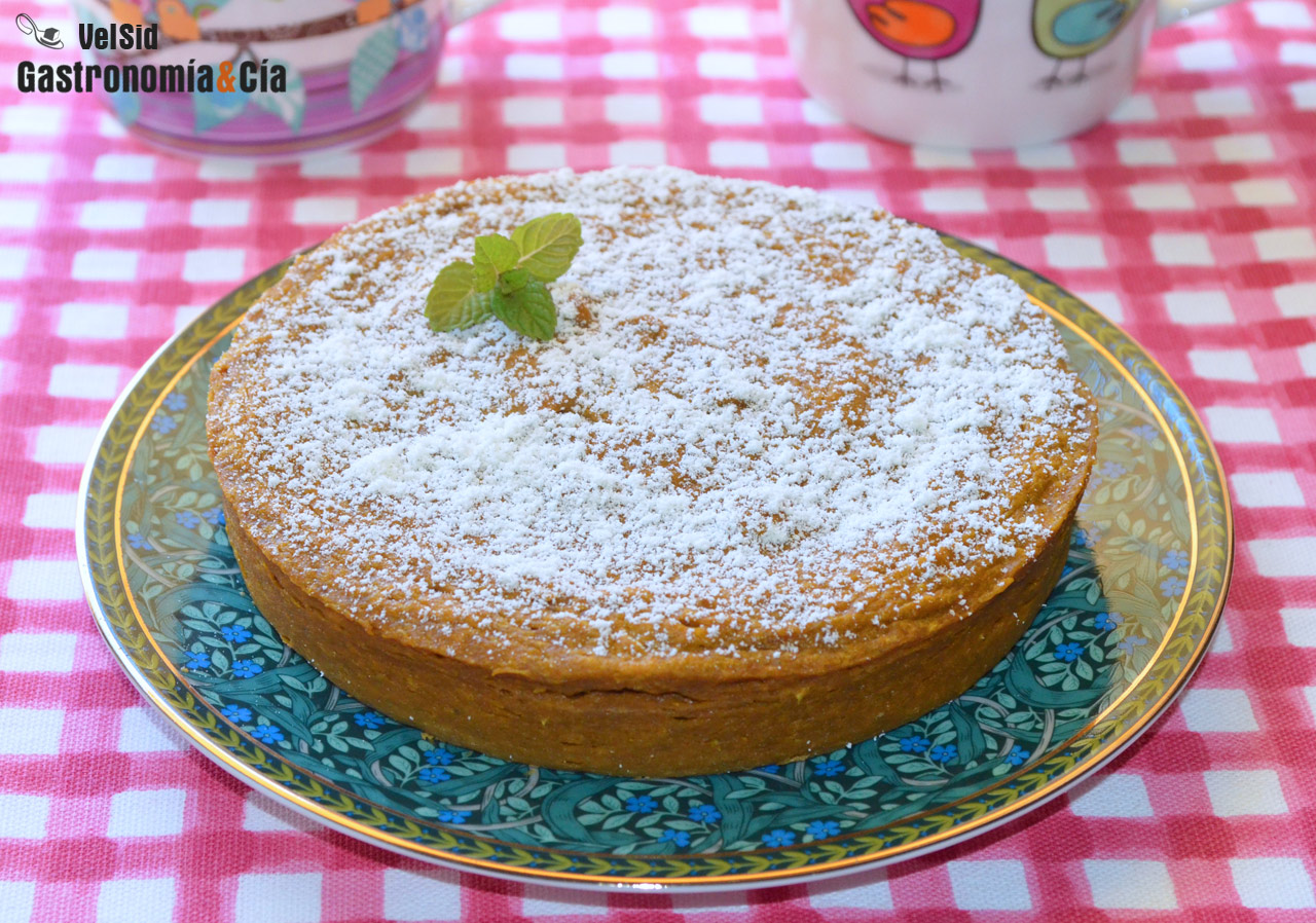Tarta de boniato sin azúcar para hacer en el microondas
