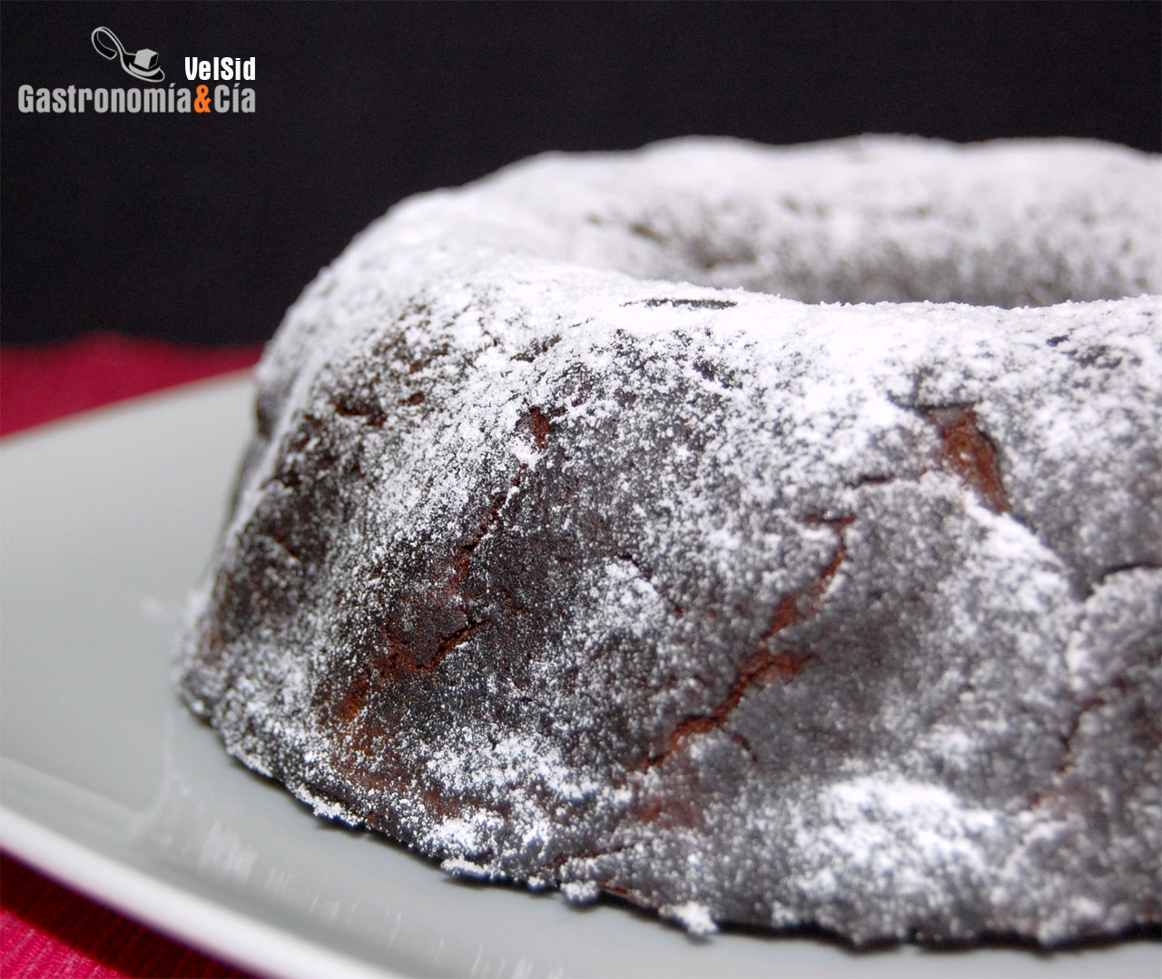 Tarta de chocolate y crema de castañas