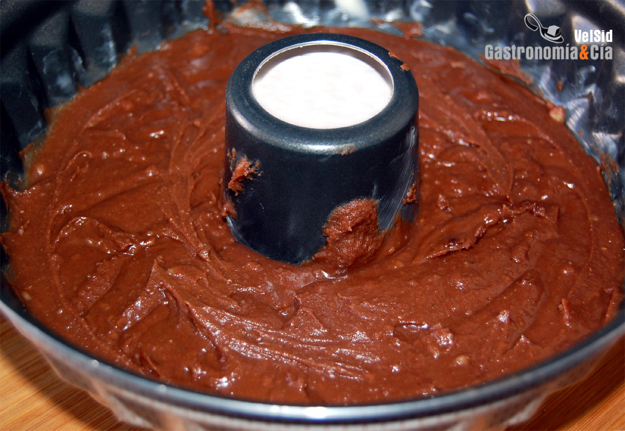 Tarta de chocolate y crema de castañas