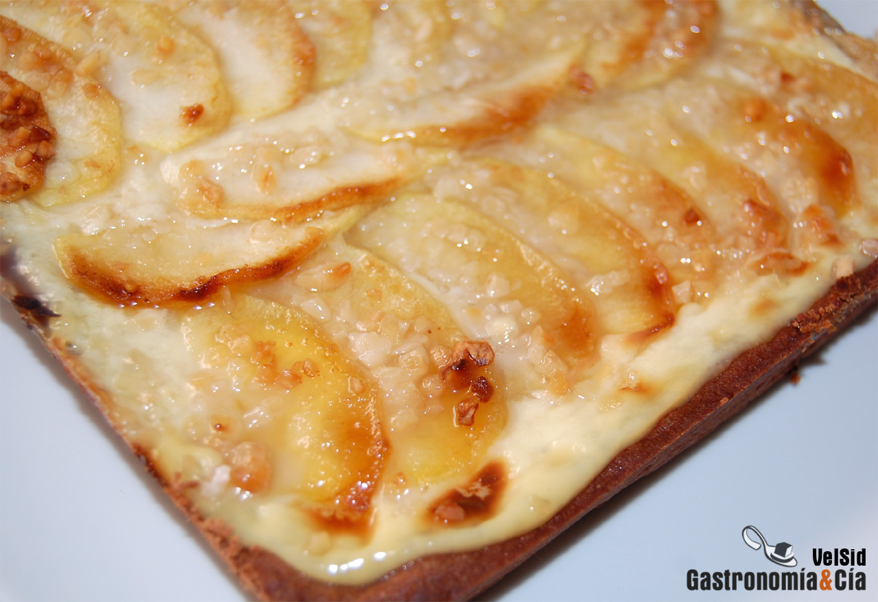 Tarta de manzana y chocolate
