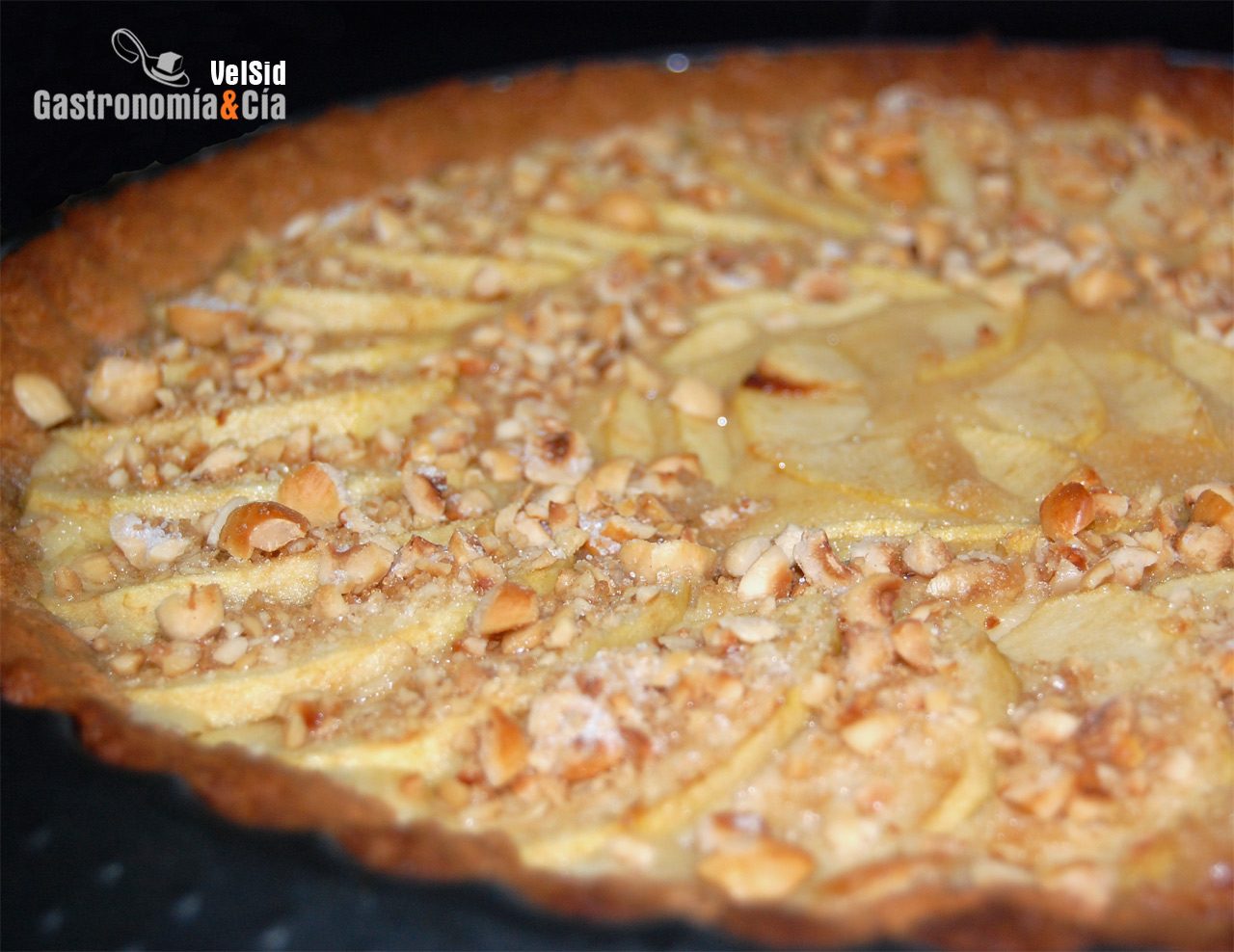 Tarta de manzana y frangipane