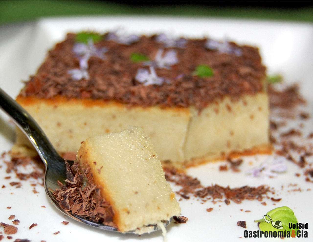 Tarta de queso y alcachofa