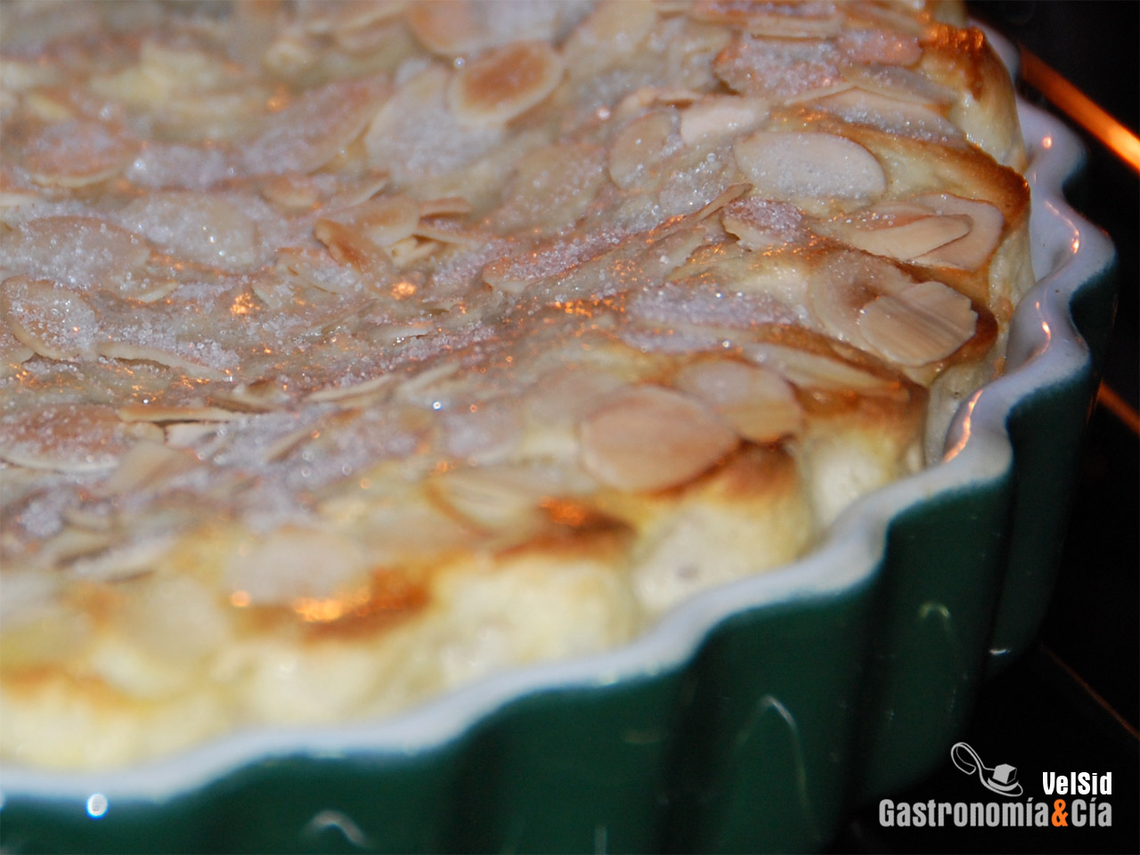 Tarta de queso y manzana