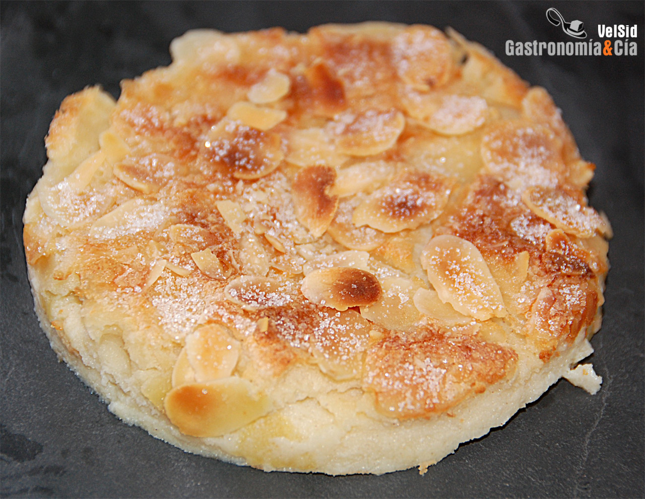 Tarta de queso y manzana