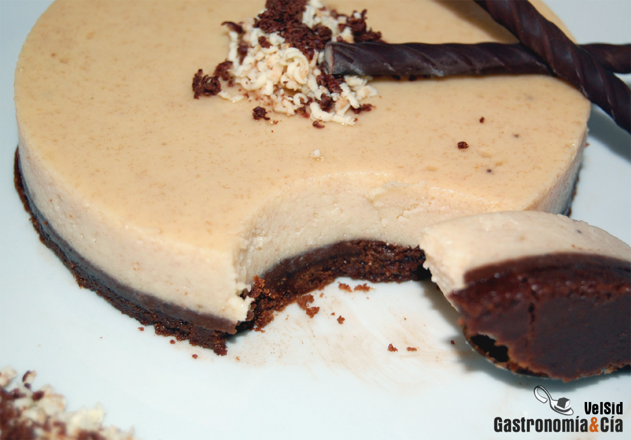 Tarta de queso y plátano