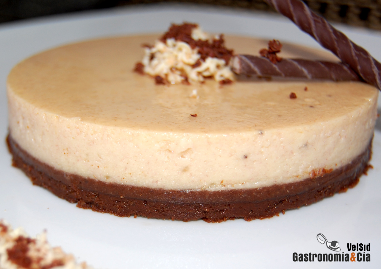 Tarta de queso y plátano