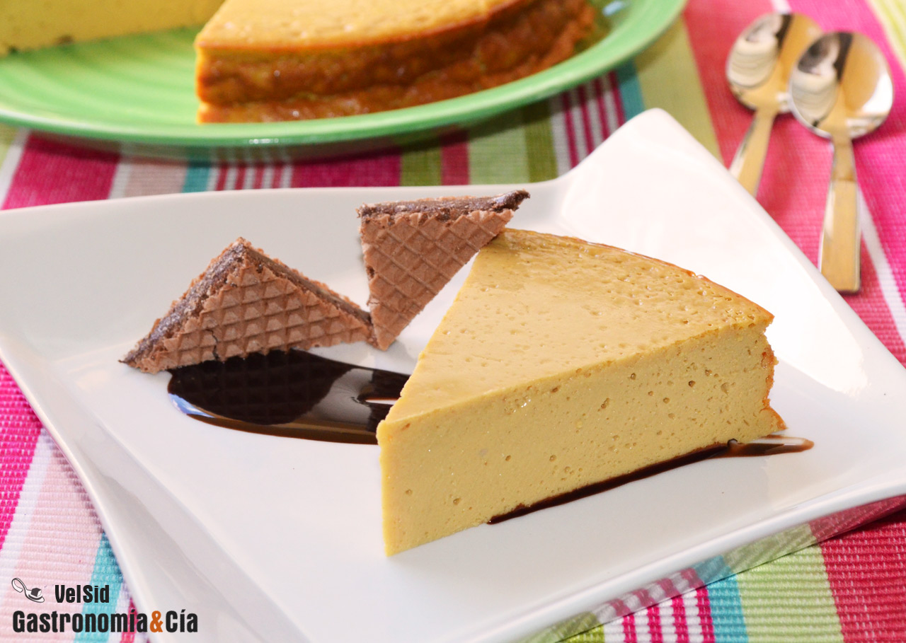 Tarta de queso y toffee