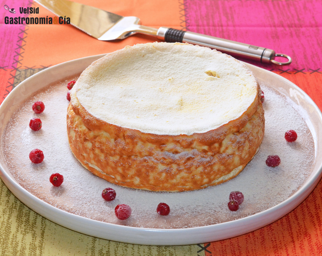 Tarta de ricotta, almendra y amaretto