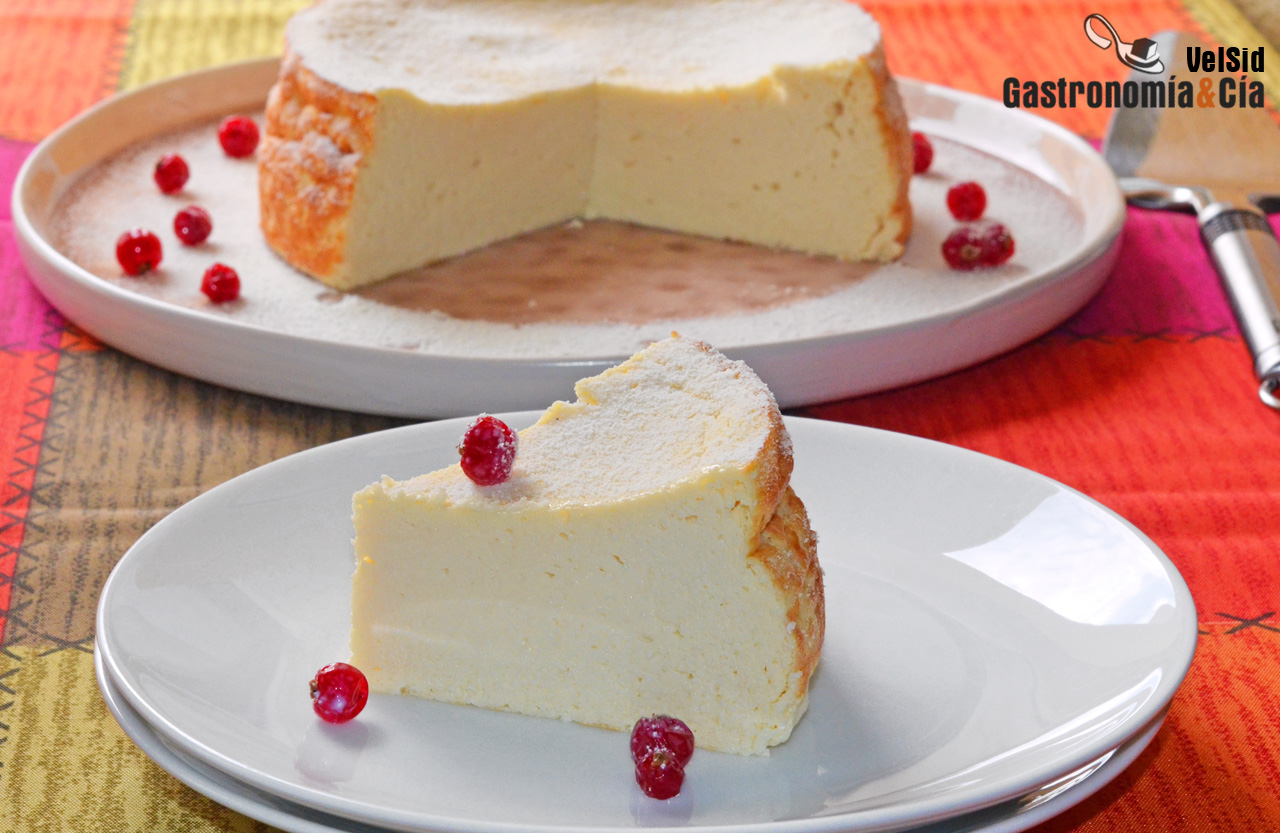 Tarta de ricotta, almendra y amaretto