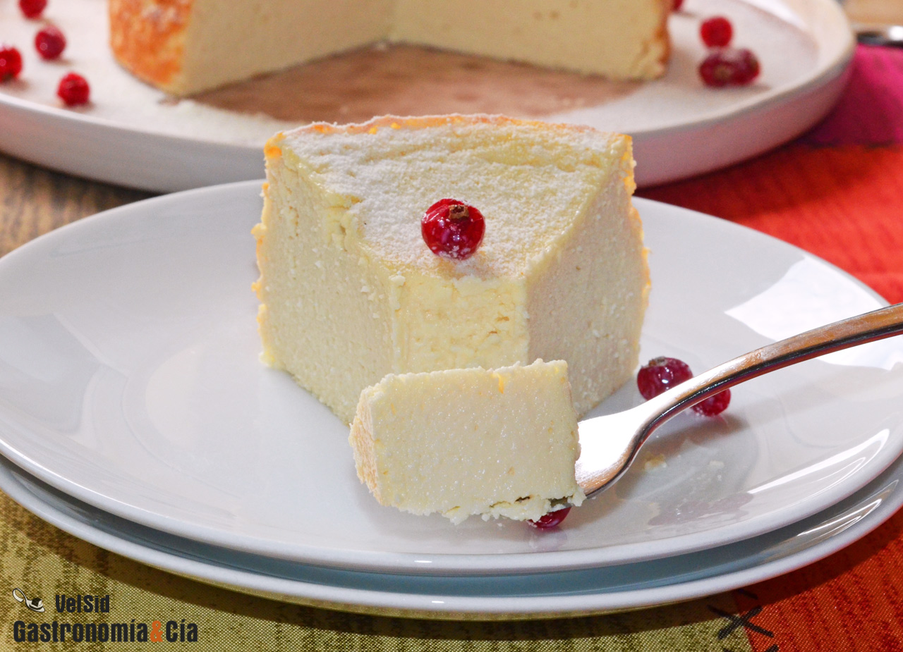 Tarta de ricotta, almendra y amaretto