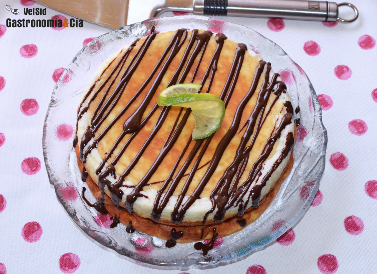 Tarta de queso ricotta con un toque cítrico