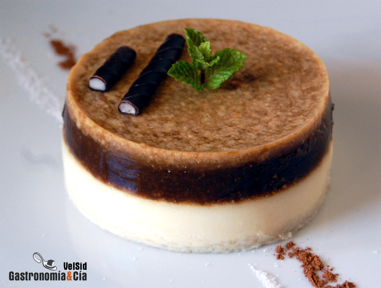 Tarta fría de yogur y café