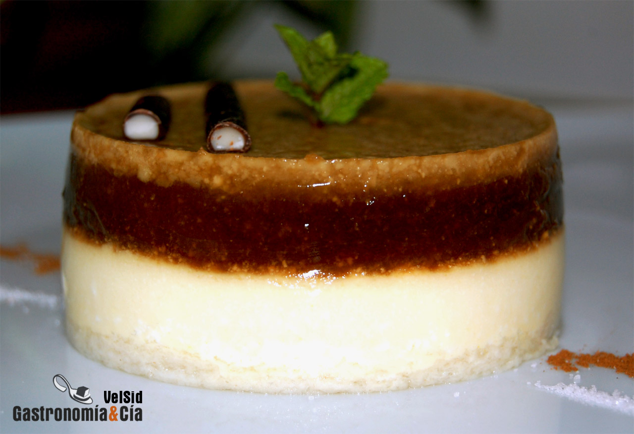 Tarta fría de yogur y café