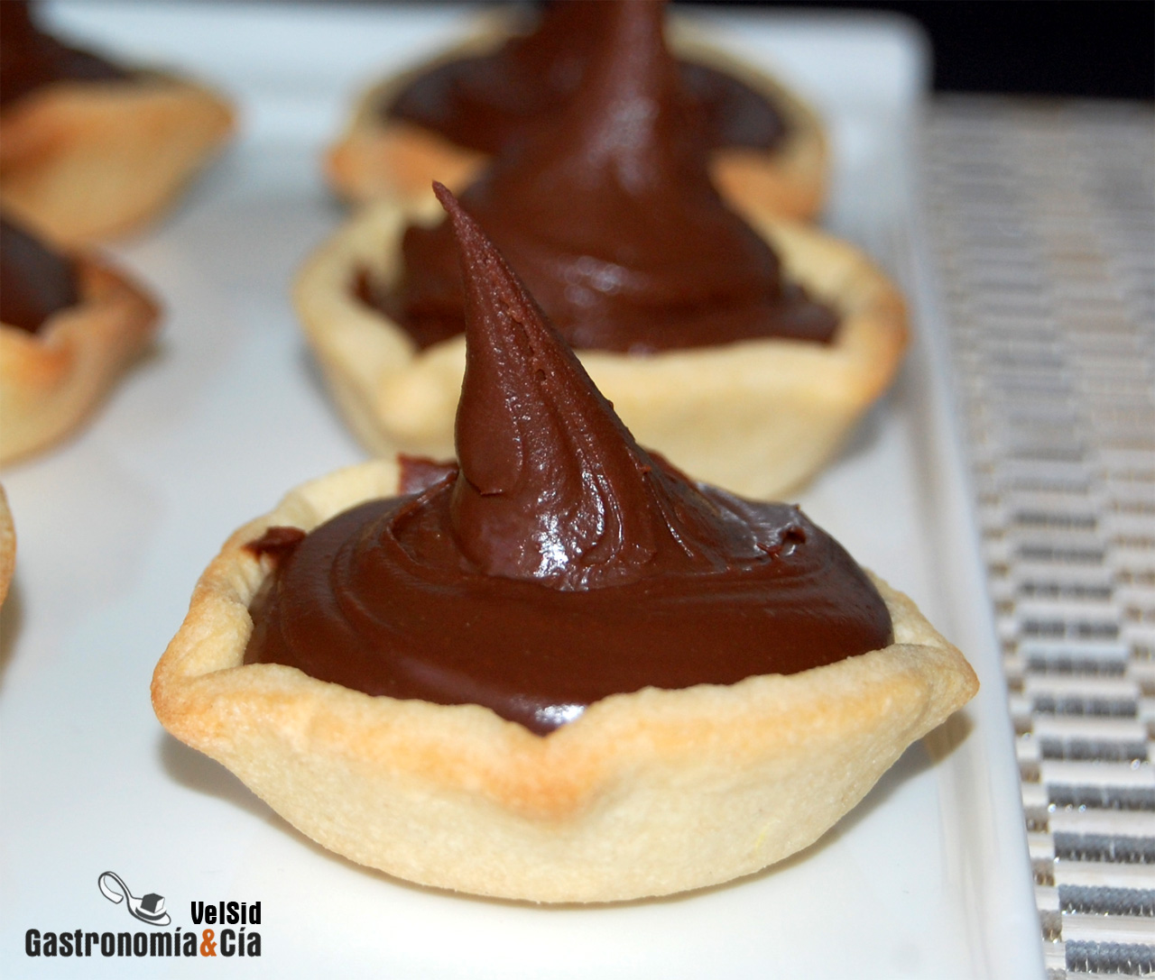Tartaleta con ganache de chocolate al whisky