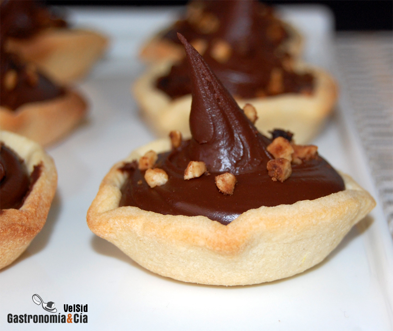 Tartaleta con ganache de chocolate al whisky
