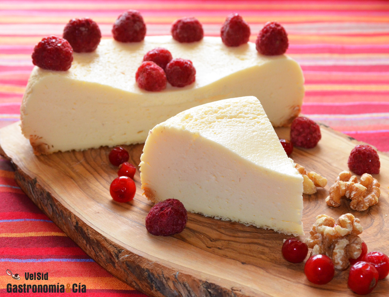 Tarta de queso en microondas