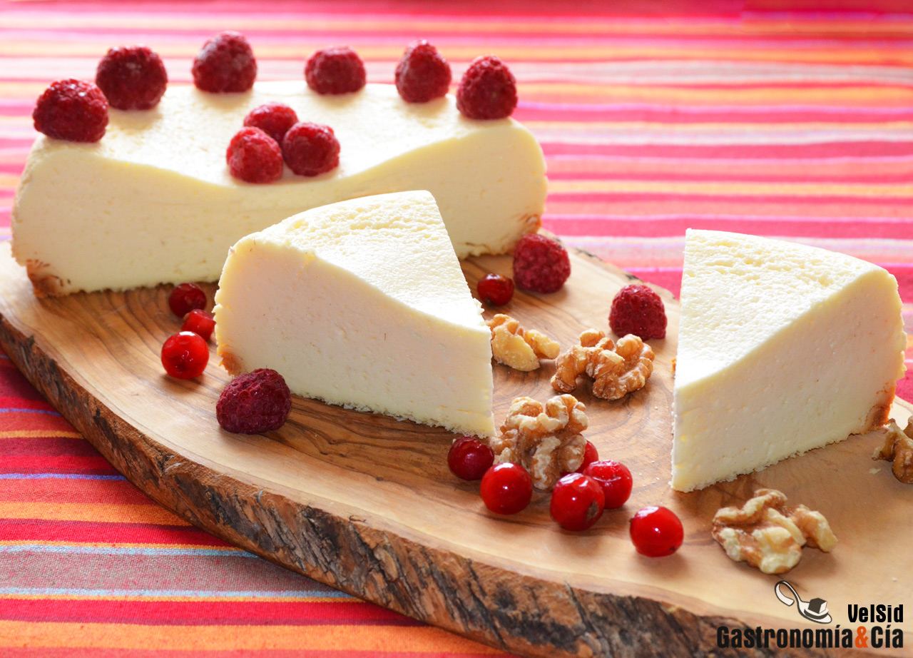 Tarta de queso en microondas