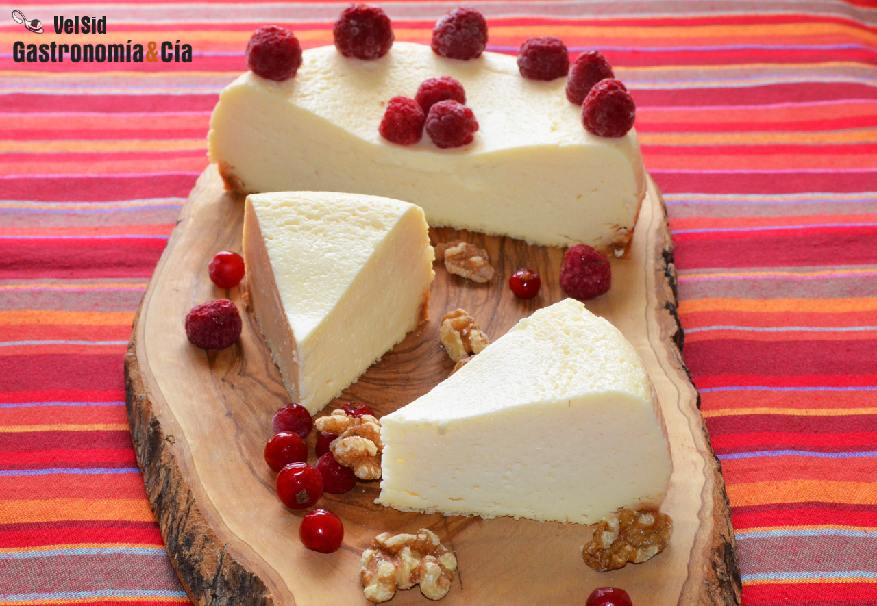 Tarta de queso en microondas