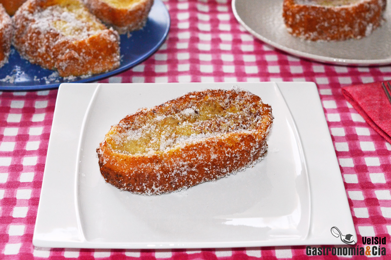 Torrijas con licor de anís