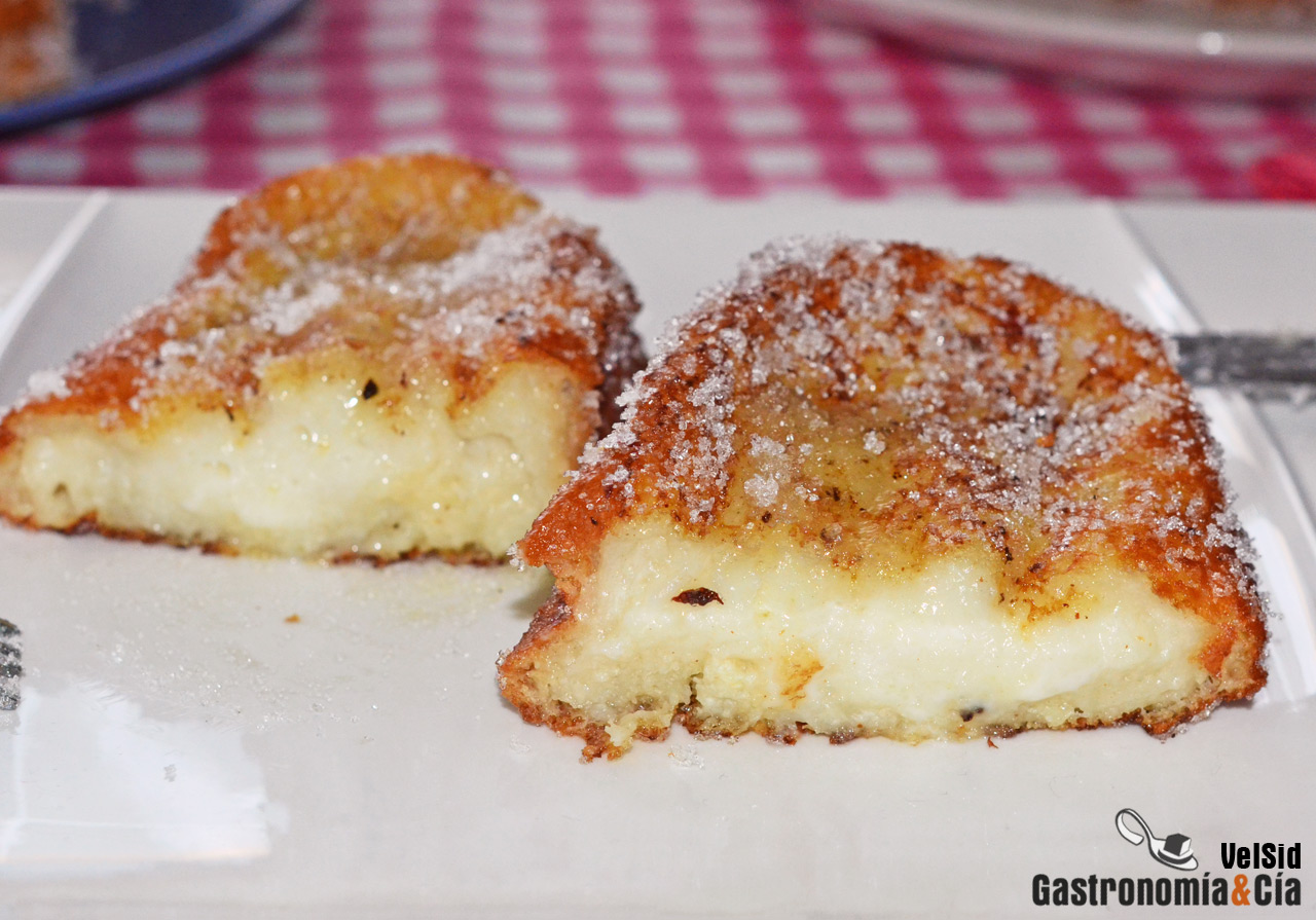 Torrijas con licor de anís