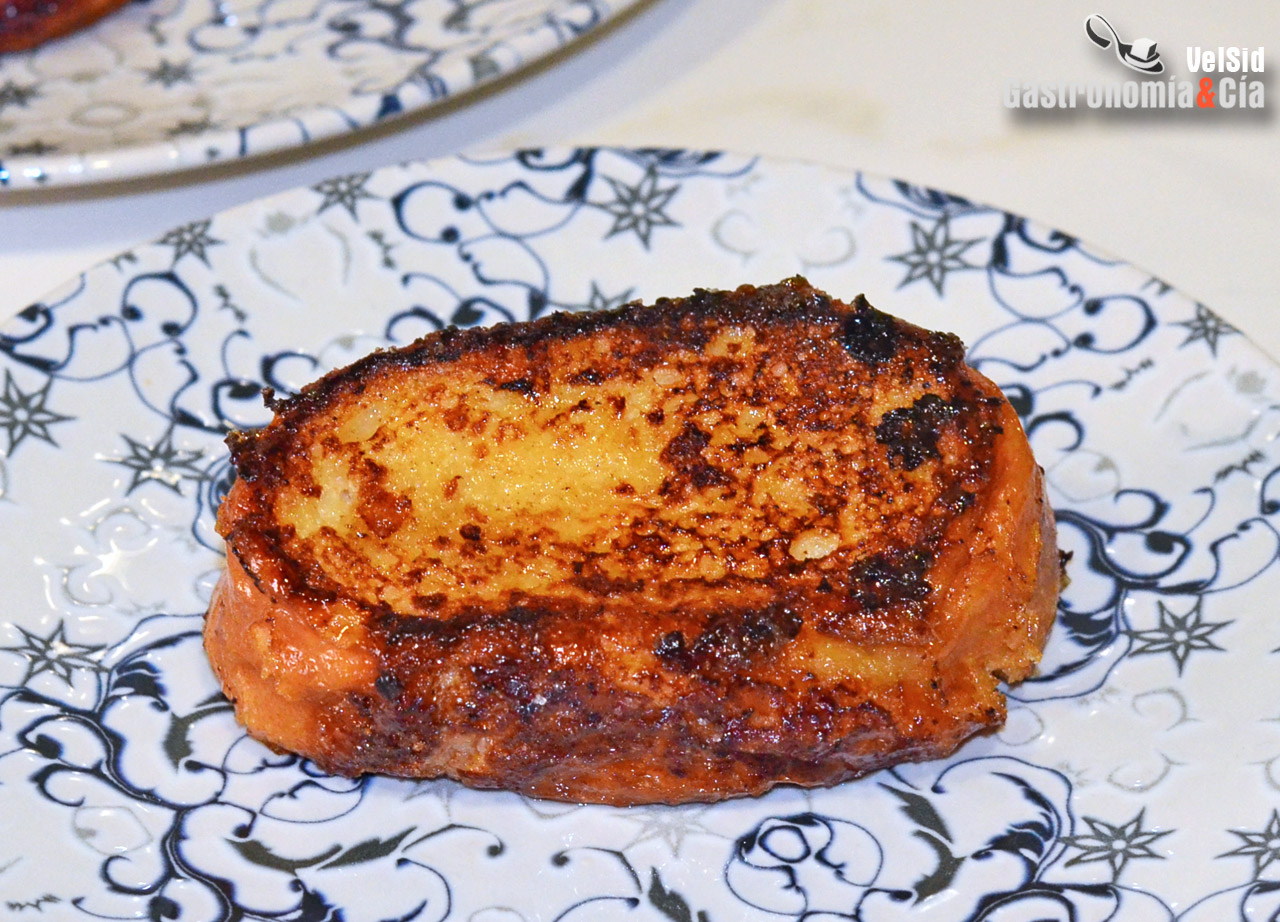 Torrijas a la plancha y freidora de aire