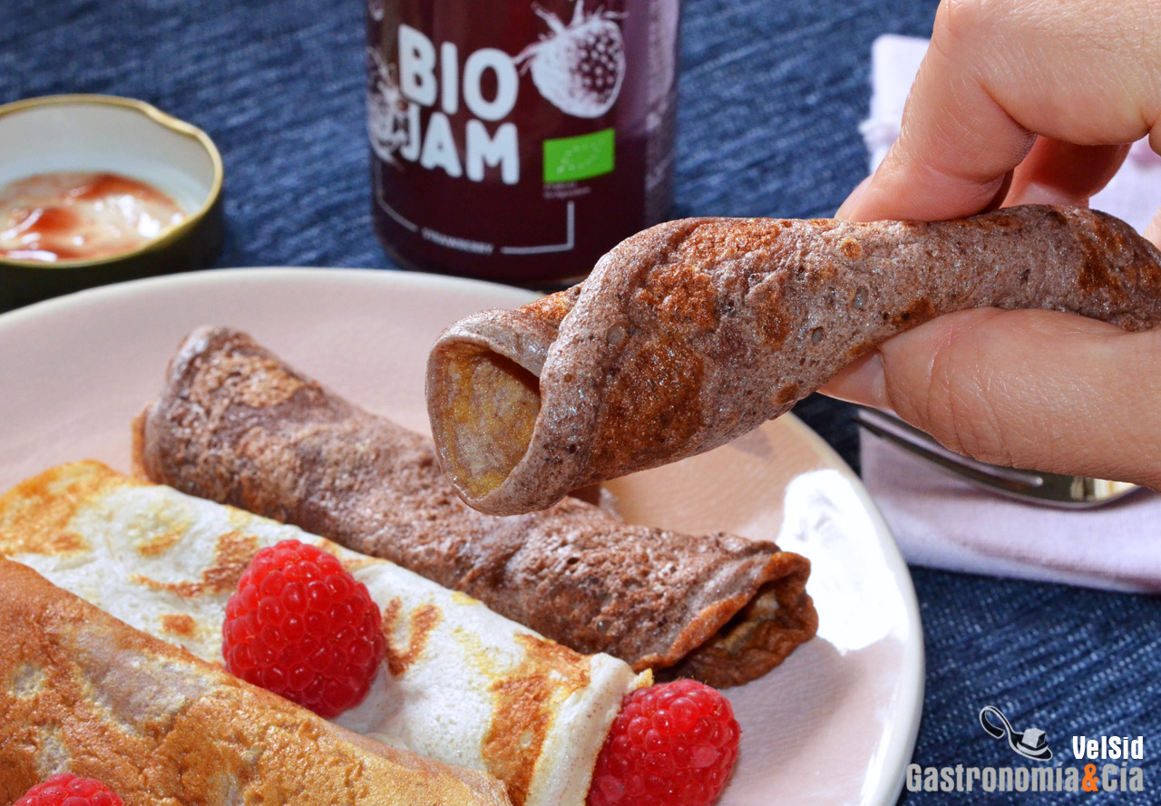 Tortitas de canela y cacao (sin harina)