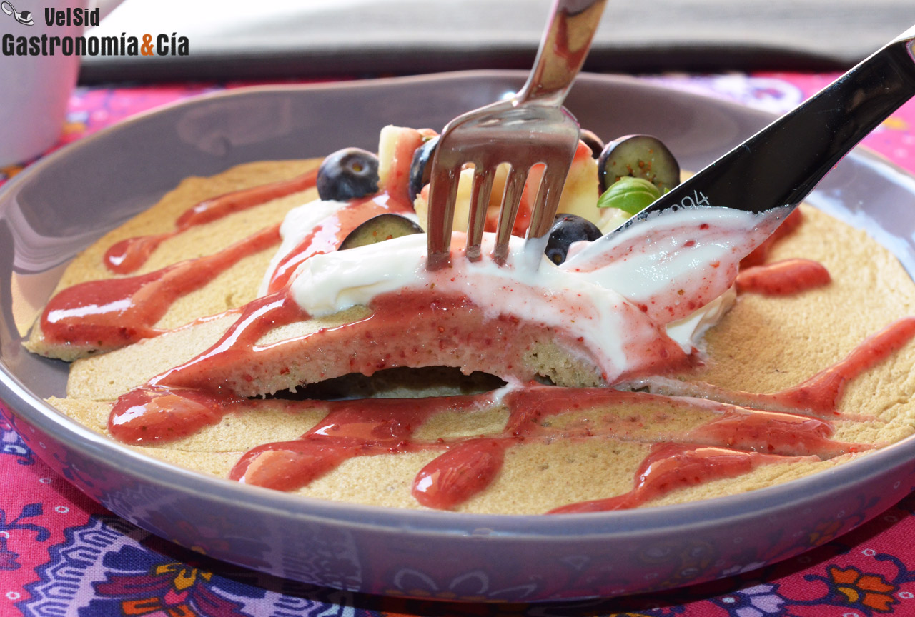 Tortita de avena en microondas