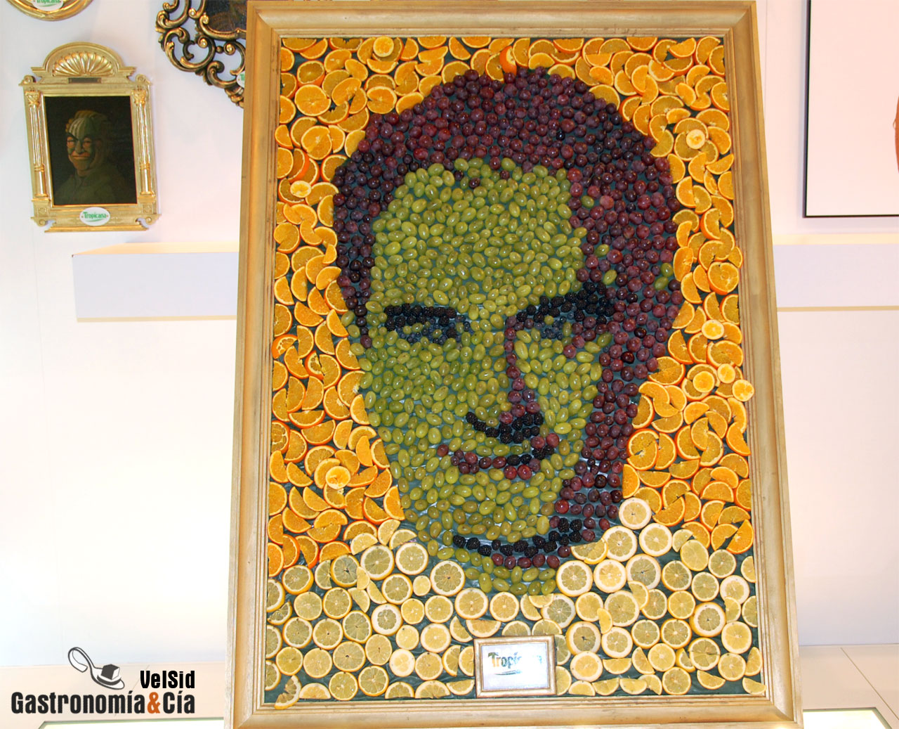 Chefs inmortalizados con frutas