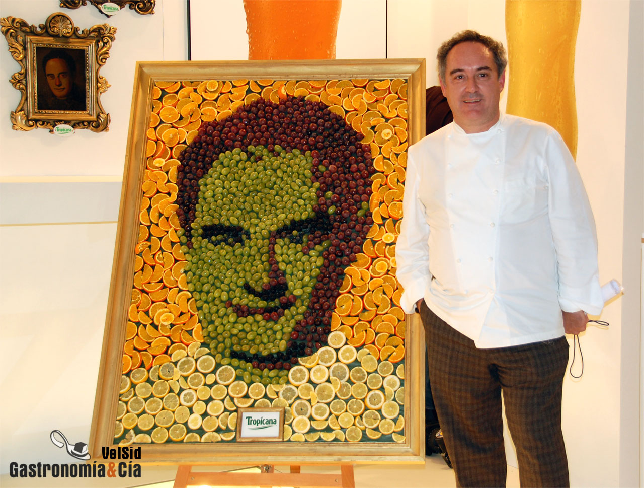 Chefs inmortalizados con frutas