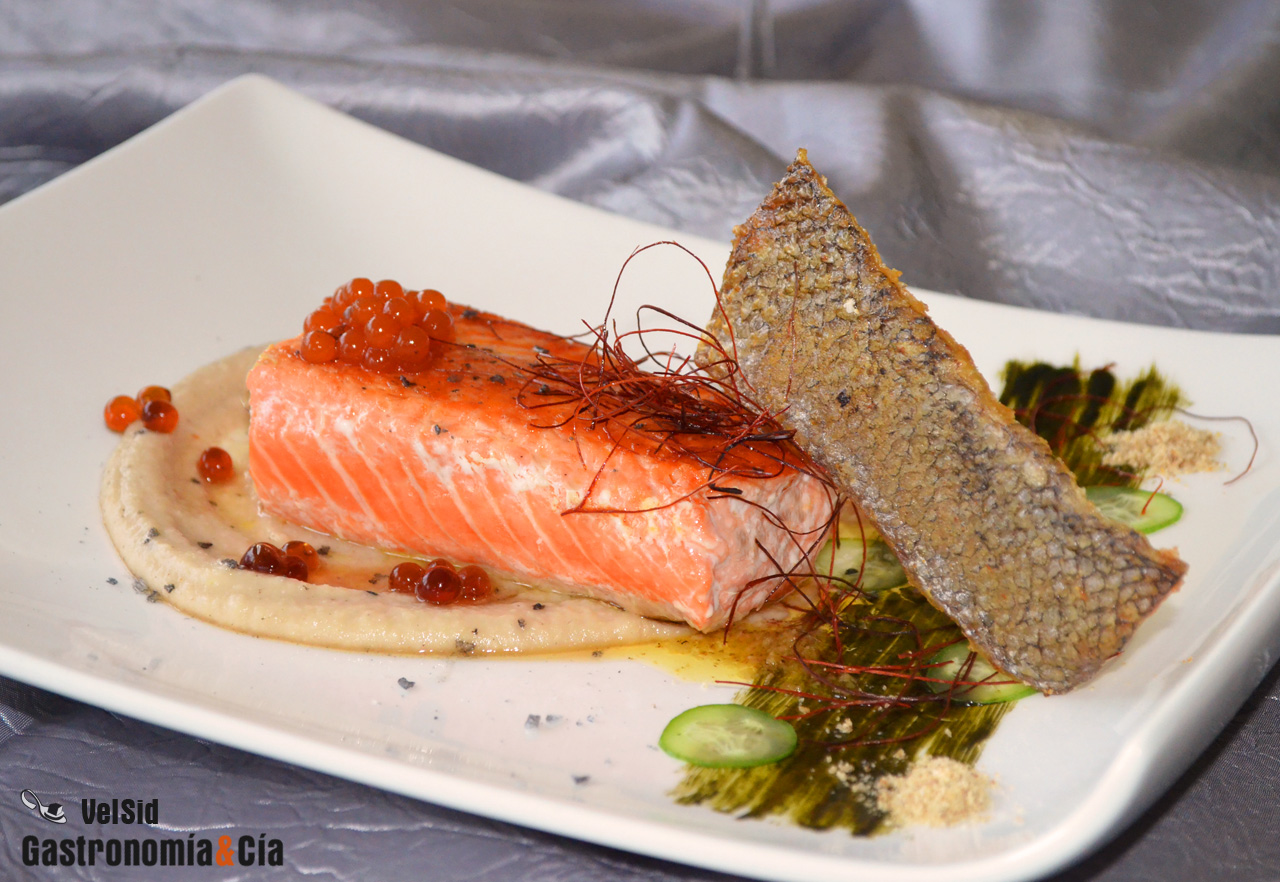 Trucha del Fiordo de Noruega con crema cítrica de chiri