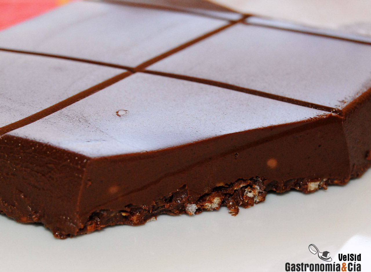 Turrón de chocolate y praliné de avellanas