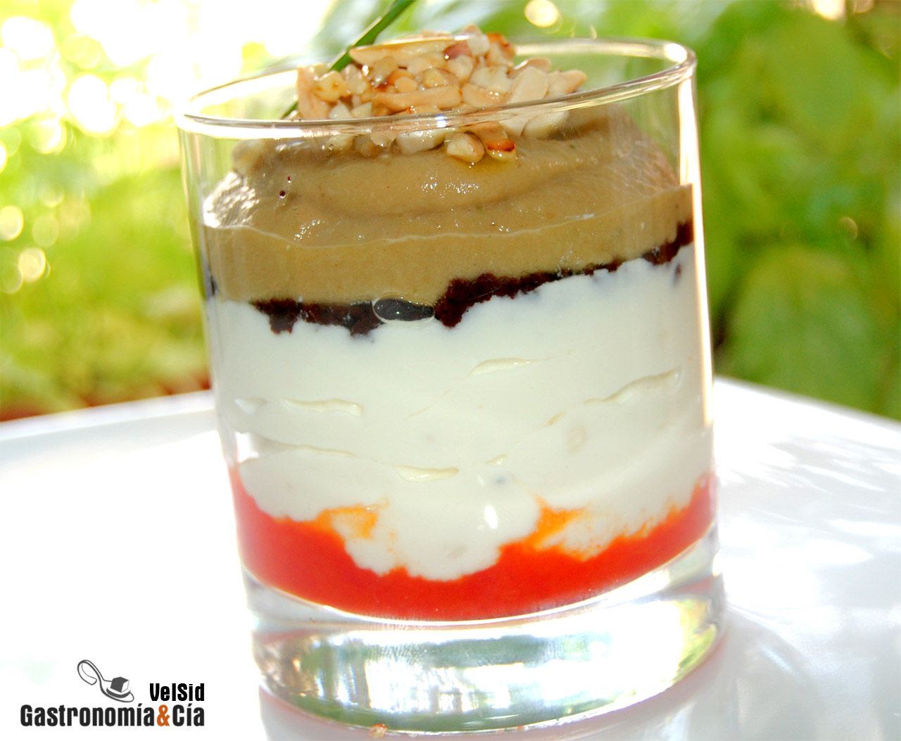 Cremoso de queso de cabra y berenjena