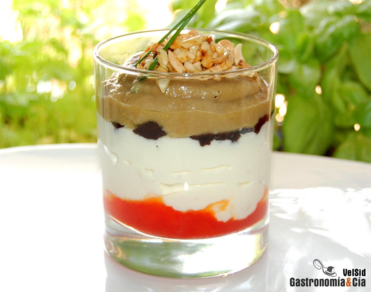 Cremoso de queso de cabra y berenjena