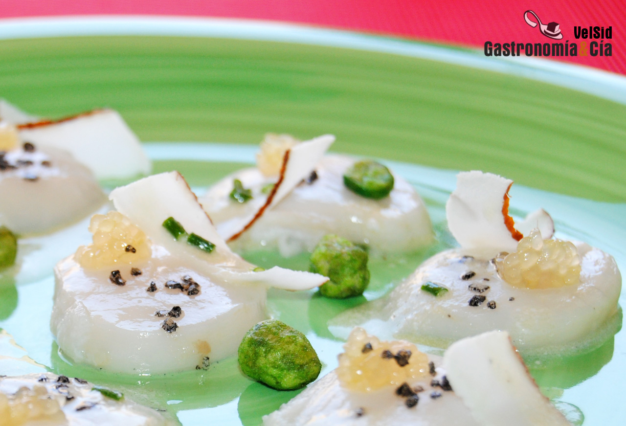 Carpaccio de vieiras