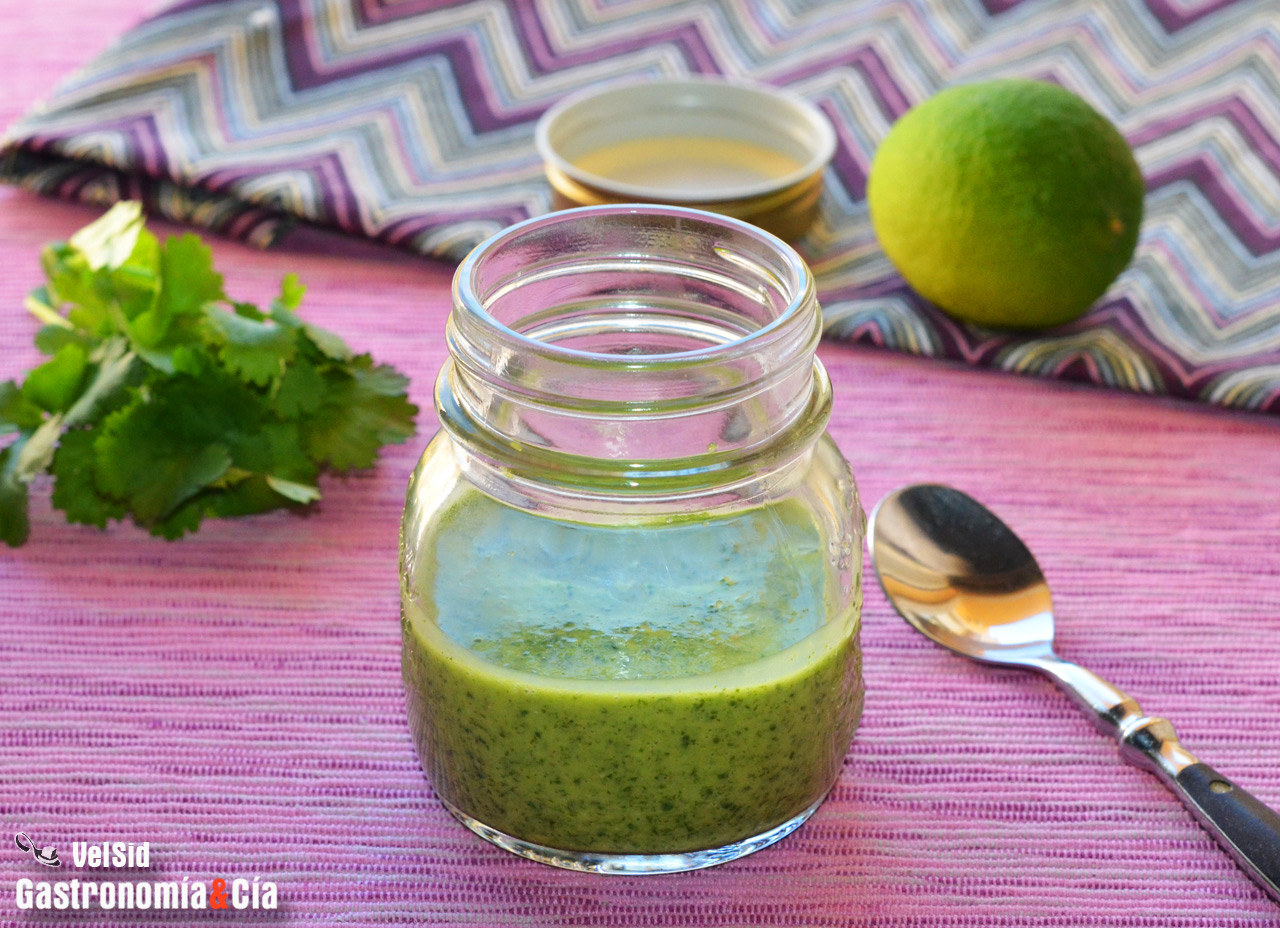 Vinagreta de cilantro y lima