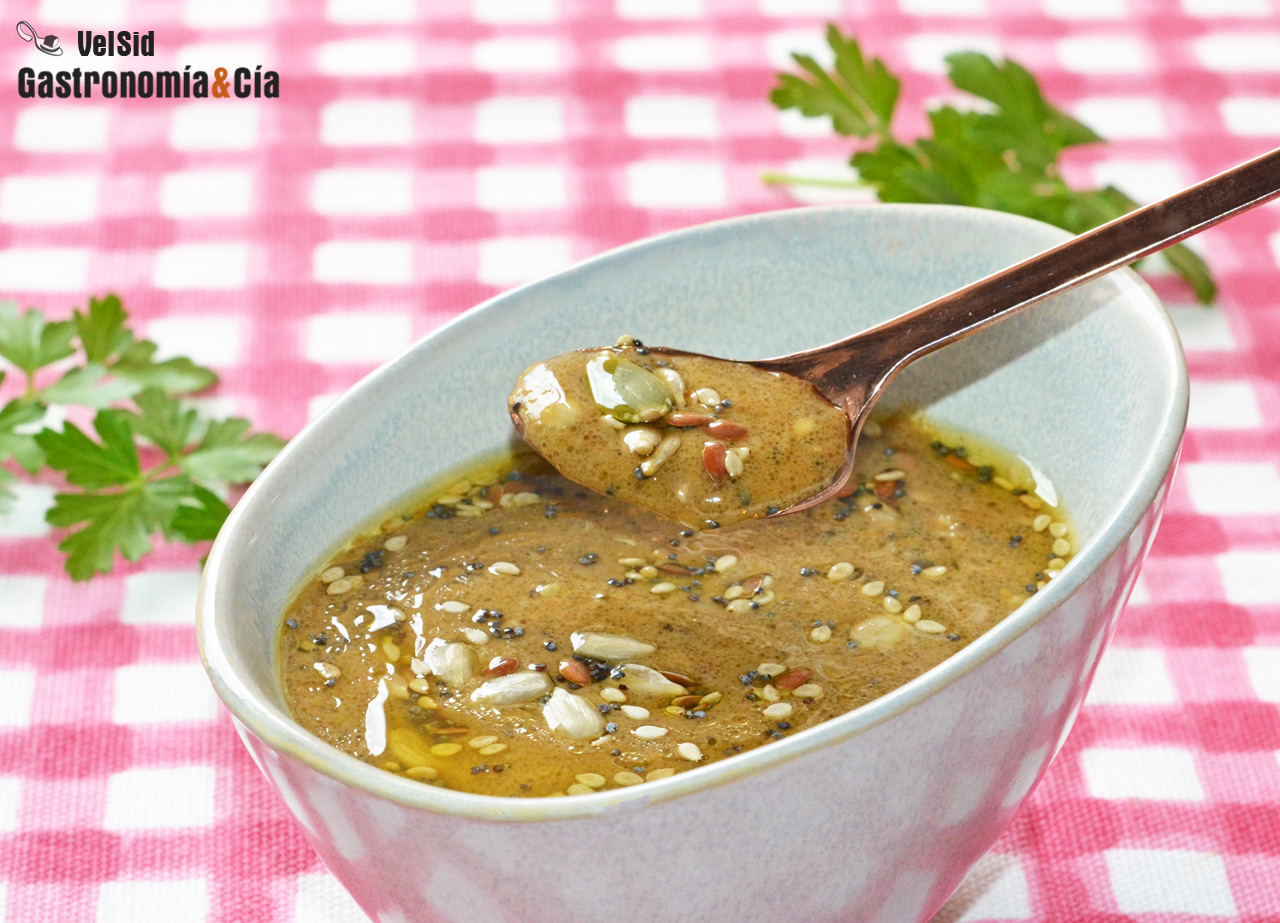 Vinagreta de semillas para ensaladas y verduras