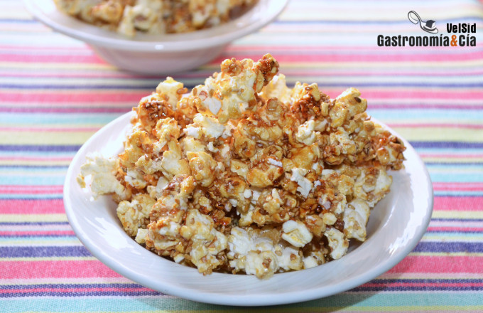 Palomitas de maíz con sésamo caramelizado