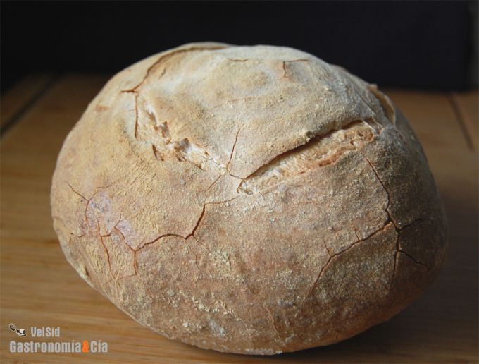 Pan blanco con masa madre de centeno
