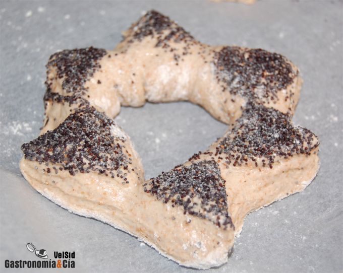 Pan integral Estrellas de amapola