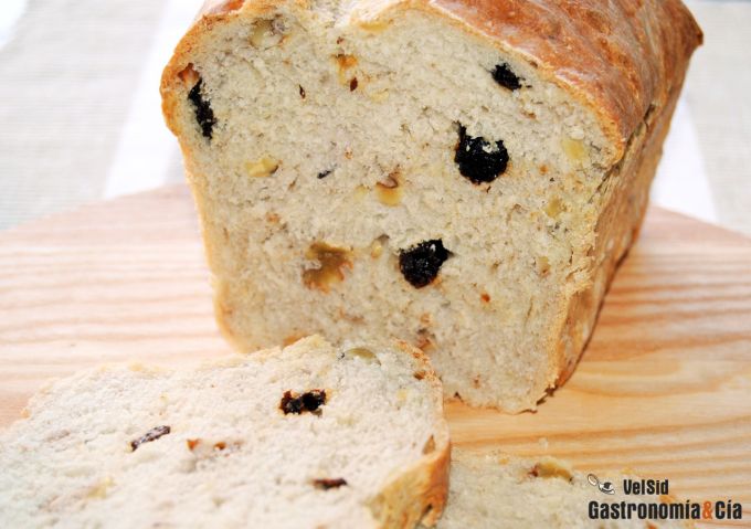 Receta de pan de molde con frutos secos