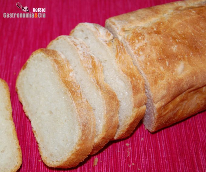 Pan de molde de panadería