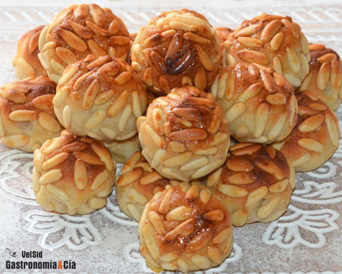 Receta de panellets de piñones bajos en azúcar